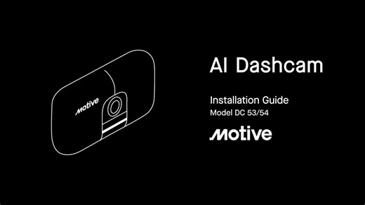 AI Dashcam Installation Guide - Model DC 53/54