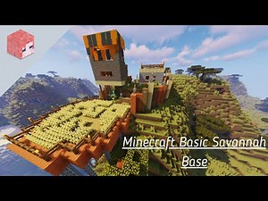 Minecraft Basic Savannah Survival Base | Minecraft Architecture