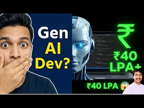 Gen AI Developer Roadmap 2026 | Skills, Salary & Future in India 🔥