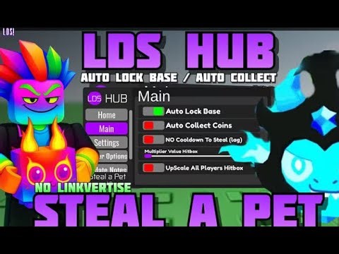 [LDS HUB! 🐶] Steal a Pet 🔥 No Linkvertise! Auto Lock Base / Auto Collect 🔥 PC & Mobile! (2025)