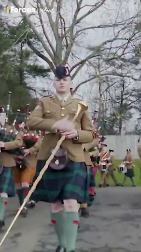 Army musicians pass out in time for World Bagpipe Day 🎶 #Shorts