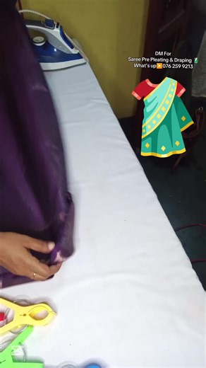 Saree Pre Pleating and Draping Services