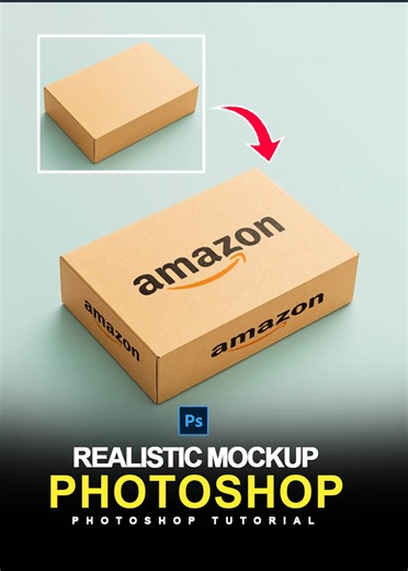 Create a Realistic Mockup in Photoshop | Photoshop Shorts Tutorial #boxmockup #photoshopmockup #graphicssolutiontricks #photoshopshorts | Graphics Solution Tricks