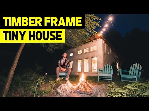 STUNNING Timber Frame TINY HOUSE! (Energy Efficient Tiny House Tour)