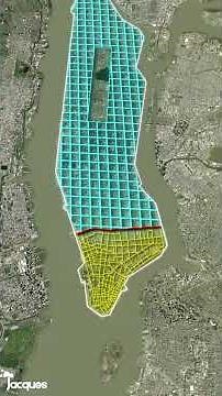 Why is Manhattan divided in two? #Manhattan #NewYork #Geography