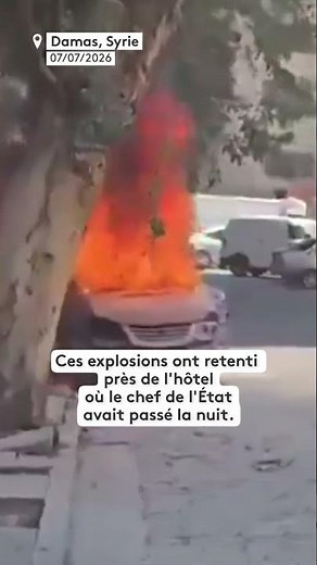 Des explosions à Damas près de l'hôtel d'Emmanuel Macron