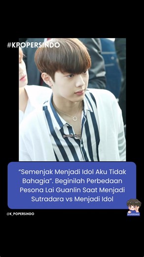 KPOPERS INDO on Instagram: "Sekarang dia lebih nyaman kerja dibalik layar 🥹 . . cr. knhorts #Guanlin #LaiGuanlin #WannaOne #korea #kpop #kpopers #kpopersindo #k_popersindo #kpopersindo_LaiGuanlin"