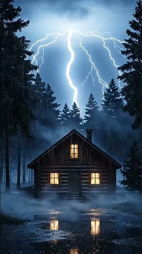 Thunderstorm Loop at a Cabin — Insane Lightning Strikes