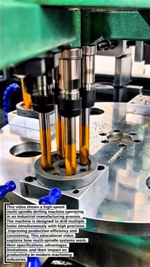 High-Speed Multi-Spindle Drilling Machine | Industrial CNC Manufacturing Process