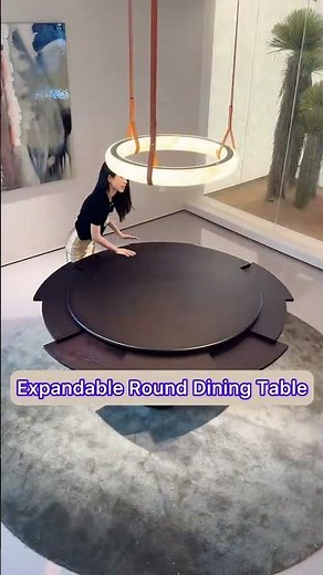 Expandable Round Dining Table