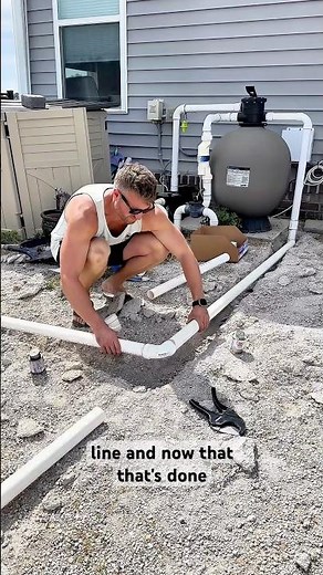 Install a pool backwash line #pool #diy #pooldesign #plumbing #fyp #poolcleaning