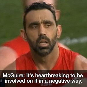 Collingwood Football Club President Eddie McGuire says it's “confronting and heartbreaking” to be featured in a new documentary about the racism endured by former AFL star Adam Goodes. | SBS News