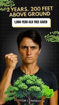 She lived in a tree for 738 days to save it.. Now, she’s a legend. #incrediblewomen