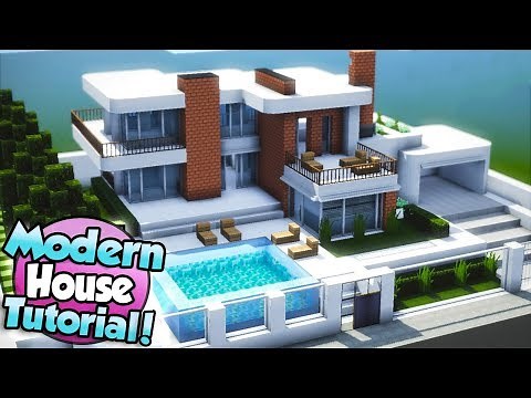Minecraft: How to Build a Large Modern House Tutorial (#15)