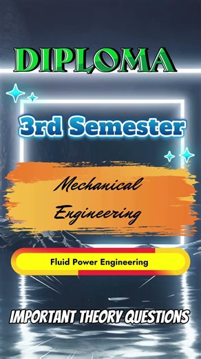 Fluid Power Engg- Important theory questions for exam l Diploma mechanical l 3rd Sem l JUT