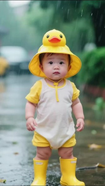 The baby doesn't know what bad weather is, he just knows that he can't go out to play on rainy days and he is very unhappy #baby #bebe #Storage #cute #cutebaby #cutepuppy #ai #Baby #babylove #babytiktok #rain