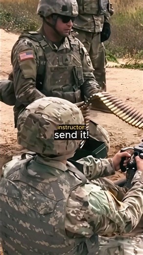 Soldier Learns How to Shoot a Machine Gun 😂