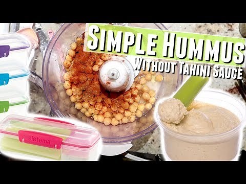 Easy Hummus Recipe No Tahini, Homemade Hummus without Tahini Sauce with Canned Chickpeas