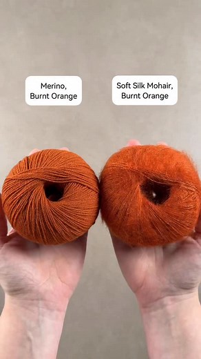 Sit back and relax, and enjoy two minutes of pure beauty❣️ Color swatches with Merino, Burnt Orange, and 13 shades of Soft Silk Mohair. Some of these combinations took us by (pleasant) surprise! #knitting #knittingaddict #yarnaddict #knittersofinstagram #knittingforolive | Knitting for Olive
