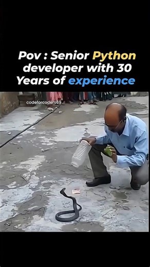 Senior Python Developer_30 years of Experience #fypシ #funny #computerscience #comedyreels