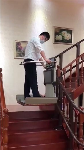 I Didn’t Expect THIS… Standing Stairlift Handles Stairs Like a PRO 🤯🪜