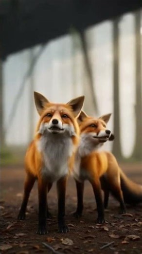 The Foxes Who Outsmarted a Falling Giant Tree