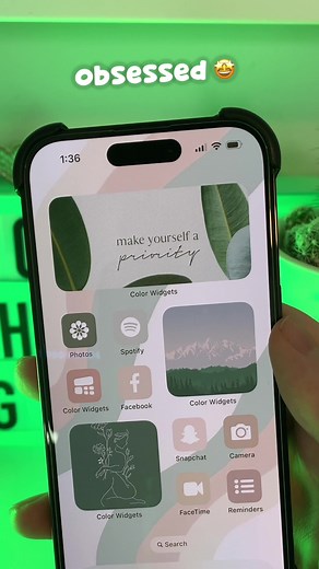 this is your sign to give your phone a makeover ❇️ #colorwidgets #aesthetic #fyp #viral #iphone #tutorial #decor #inspo #pinterest