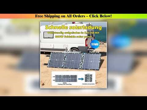 800W Solar Panel Kit Complete Camping Foldable Solar Power Station MPPT Portable Generator Charger