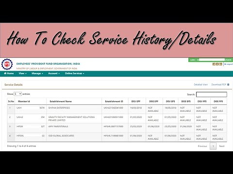 How To Check Service History Details (EPFO/UAN) | Service History EPFO | 2doking occ