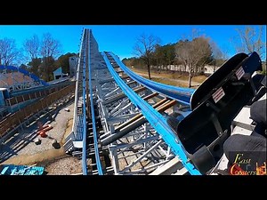 Twisted Cyclone POV 4K 60fps Horizon Leveled Front Row RMC Hybrid Six Flags Over Georgia Austell, GA