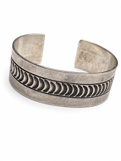 Vintage Sterling Silver Cuff Bracelet Signed JR – 33.95g Solid 925 Silver, Southwestern Feather Pattern, Unisex Adjustable Statement Cuff - Etsy