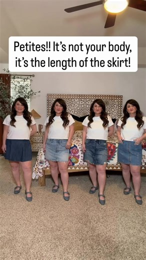 Finding the Perfect Skirt Length for Petites
