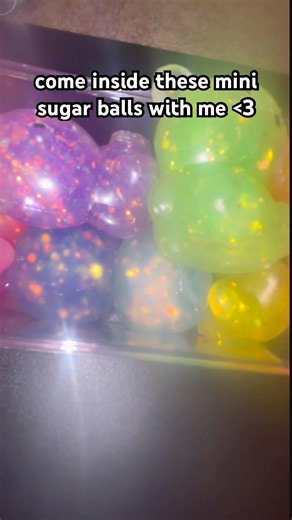 come inside these mini sugar balls with me! :) #needoh #sugarball #fidget #squishy #stressrelief