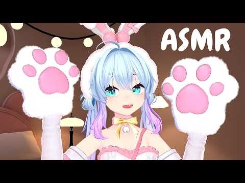 [VR ASMR] Cute Bunny Gives You Headpats & Cuddles ❤️ Fluffy Face Massage