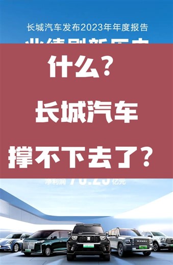 这就是你们眼中撑不下去了的长城汽车。
