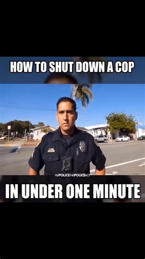 How to shut down a cop in under one Minute #cops | COPS FANS