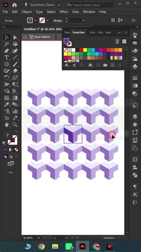 seamless patten design in Adobe Illustrator #logo #adobeillustrator #designtutorial #shorts