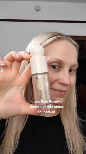 Rare Beauty Liquid Highlight Under Foundation Review