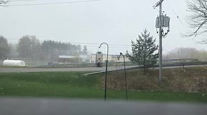 Check out this time lapse video from this morning looking out one of the windows in our office of late April snow! ❄️ | US National Weather Service Binghamton NY