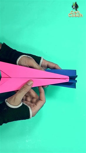 how to make a paper airplane with launcher #shorts