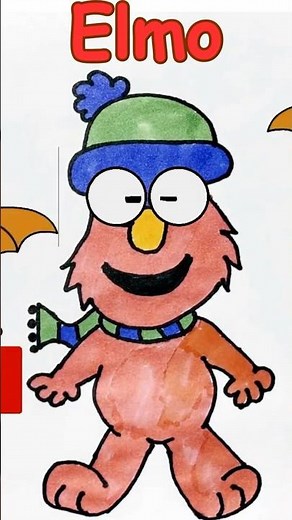 How to Draw Elmo ❤️