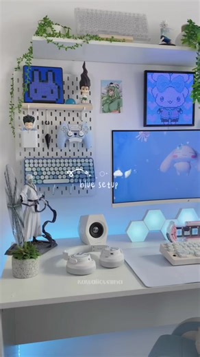 Colorful and Kawaii Anime Desk Setup Tour
