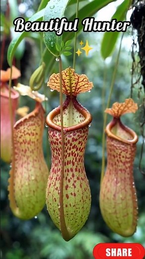 Amazing Pitcher Plant: Nature's Beautiful Hunter! 🌿✨