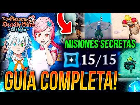 TODAS LAS MISIONES SECRETAS DISPONIBLES! 📈 FULL DETALLE GUÍA COMPLETA! 🙂 | Seven Deadly Sins: Origin