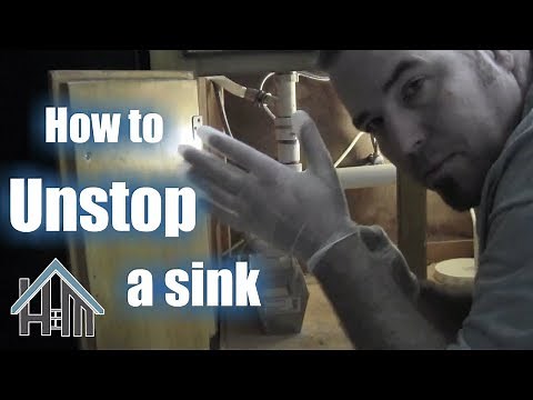 How to unstop unclog kitchen sink.with snake! Easy! Home Mender.
