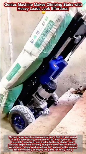 Genius Machine Makes Climbing Stairs with Heavy Loads Look Effortless! 😮