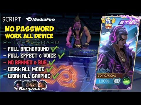 NEW! Script Skin Brody Stun No Password | Full Effect & Voice - Patch Terbaru