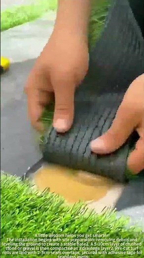 Fake grass installation process sharing