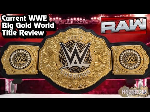 WWE World Heavyweight Championship Big Gold Belt Replica Review #WWE #collection #snme