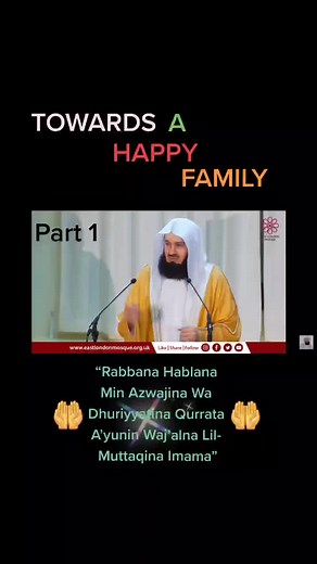 Towards A Happy Family: Inspiring Speech Part 1